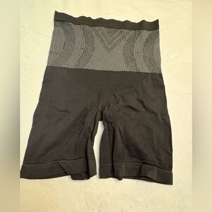 Black High-Waisted Shapewear Shorts-morelect